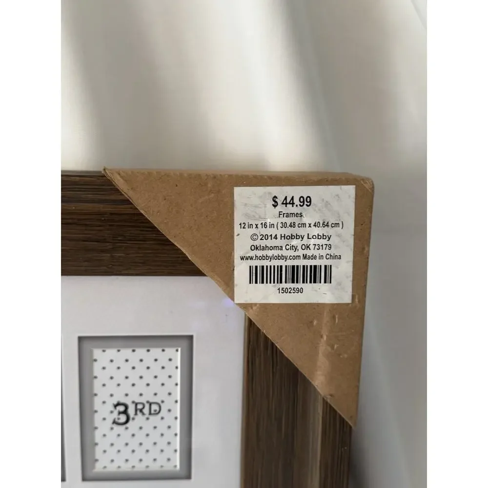 Enjoy The Journey K-12 Picture Frame Collage Barnwood Frame 19x15 Hobby Lobby